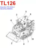 Photo 3 - Takeuchi TL126 Parts Manual Track Loader PT5-101Z5-3