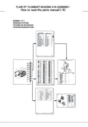 Photo 6 - Takeuchi TL240 Parts Manual Track Loader BU2Z006