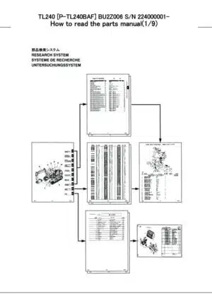 Photo 5 - Takeuchi TL240 Parts Manual Track Loader BU2Z006