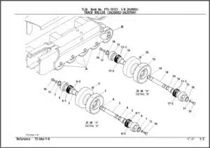 Photo 2 - Takeuchi TL26 Parts Manual Track Loader PT5-101Z5-1