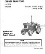 Photo 4 - Bolens 1502H 1704H Hydrostatic Service And Repair Manual Tractor 4041-1