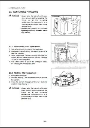 Photo 1 - Daewoo Solar 030 Operation And Maintenance Manual Hydraulic Excavator