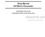 Photo 5 - Doosan DX180LC-3 Shop Manual Track Excavator 950106-00417E