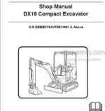 Photo 4 - Doosan DX19 Shop Manual Compact Excavator 7278164EN