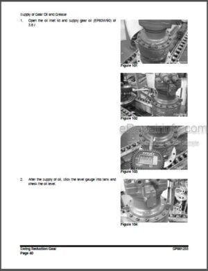 Photo 8 - Doosan DX225LC Shop Manual Track Excavator K1015439E