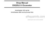 Photo 4 - Doosan DX225LC-3 Shop Manual Excavator 950106-00364E