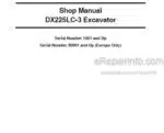 Photo 4 - Doosan DX225LC-3 Shop Manual Excavator 950106-00364E