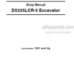 Photo 5 - Doosan DX235LCR-5 Shop Manual Excavator 950106-01109E