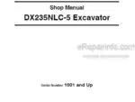 Photo 5 - Doosan DX235NLC-5 Shop Manual Excavator 950106-01115E