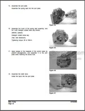 Photo 8 - Doosan DX490LC-3 DX530LC-3 Shop Manual Excavator 950106-00259E