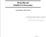 Photo 5 - Doosan DX420LC-3 Shop Manual Excavator 950106-00398E