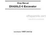 Photo 5 - Doosan DX420LC-5 Shop Manual Excavator 950106-01020E