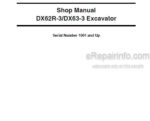 Photo 4 - Doosan DX62R-3 DX63-3 Shop Manual Track Excavator 950106-01085E