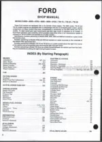 Photo 4 - Ford 8000 8600 8700 9000 9600 9700 TW-10 TW-20 TW-30 Shop Manual Tractor