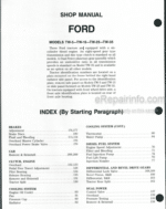Photo 4 - Ford TW-5 TW-15 TW-25 TW-35 Shop Manual Tractor