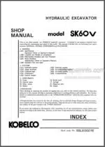 Photo 4 - Kobelco SK60V Shop And Parts Manual Excavator