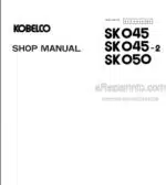 Photo 4 - Kobelco SK045 SK045-2 SK050 Shop Manual Hydralic Excavator S5PY0002E1