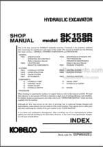 Photo 4 - Kobelco SK15SR SK20SR Shop And Parts Manual Hydraulic Excavator