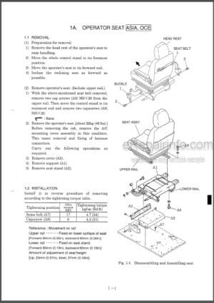 Photo 5 - Kobelco SK70SR-1E SK70SR-1ES Parts Manual Hydraulic Excavator Attachments Dozer SYT03405ZE01