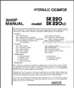 Photo 3 - Kobelco SK220 SK220LC Shop Manual Hydraulic Excavator S5LQ0004E2