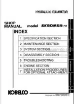 Photo 4 - Kobelco SK80MSR-1E Shop Manual Hydraulic Excavator S5LF0003E1