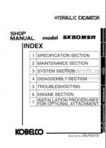 Photo 4 - Kobelco SK80MSR Shop Manual Excavator S5LF0001E
