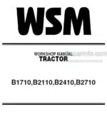 Photo 4 - Kubota B1710 B2110 B2410 B2710 Workshop Manual Tractor