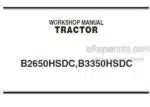 Photo 5 - Kubota B2650HSDC B3350HSDC Workshop Manual Tractor