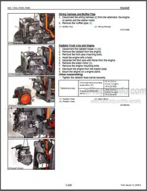 Photo 6 - Kubota 03-M-E3B 03-M-DI-E3B 03-M-E3BG Workshop Manual Engine