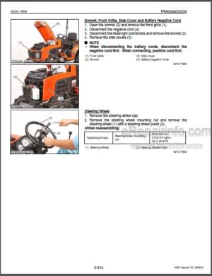 Photo 3 - Kubota B3200 Workshop Manual Tractor