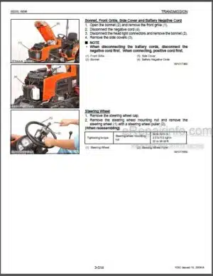 Photo 1 - Kubota B3200 Workshop Manual Tractor