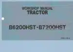 Photo 5 - Kubota B6200HST B7200HST Workshop Manual Tractor