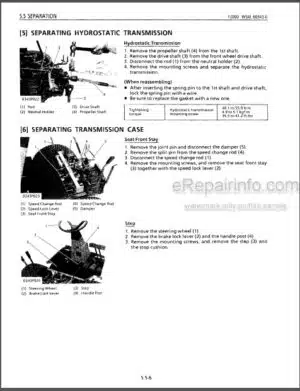 Photo 3 - Kubota F2000 Workshop Manual Front Mower