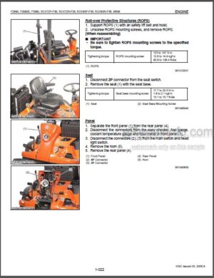 Photo 2 - Kubota F2880, F2880E, F3680, RCK72P-F36, RCK72R-F36, RCK60P-F36, RCK60R-F36 Workshop Manual Mower