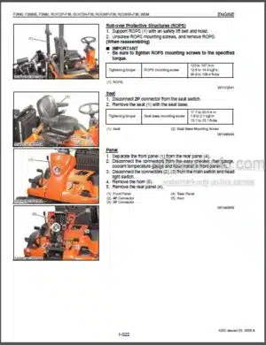Photo 9 - Kubota F2880, F2880E, F3680, RCK72P-F36, RCK72R-F36, RCK60P-F36, RCK60R-F36 Workshop Manual Mower