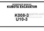 Photo 5 - Kubota K008-3 U10-3 Workshop Manual Excavator