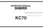 Photo 4 - Kubota KC70 Workshop Manual Dumper