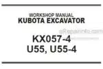 Photo 4 - Kubota KX057-4 U55 U55-4 Workshop Manual Excavator