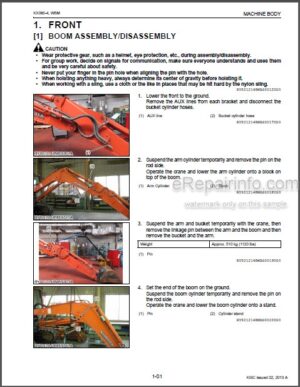 Photo 1 - Kubota KX080-4 Workshop Manual Excavator