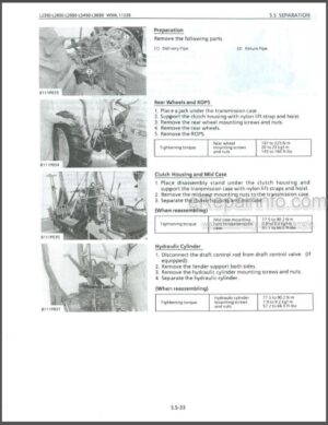 Photo 8 - Kubota L210 Service Manual Tractor