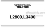Photo 5 - Kubota L2800 L3400 Workshop Manual Tractor