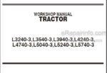 Photo 5 - Kubota L3240-3, L3540-3, L3940-3, L4240-3, L4740-3, L5040-3, L5240-3, L5740-3 Workshop Manual Tractor