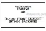 Photo 5 - Kubota L39 TL1000 BT1000 Workshop Manual Tractor Front Loader Backhoe