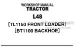Photo 4 - Kubota L48 TL115 BT1100 Workshop Manual Tractor Front Loader Backhoe