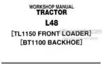 Photo 4 - Kubota L48 TL115 BT1100 Workshop Manual Tractor Front Loader Backhoe