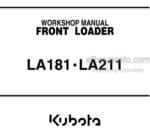 Photo 4 - Kubota LA181 LA211 Workshop Manual Front Loader
