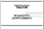 Photo 5 - Kubota M126XDTPC Workshop Supplement Manual Tractor