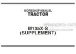 Photo 5 - Kubota M135X-S Workshop Supplement Manual Tractor