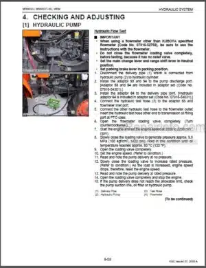 Photo 8 - Kubota ZG327 Workshop Manual