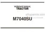 Photo 5 - Kubota M7040SU Workshop Manual Tractor